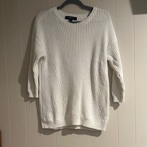 Forever 21 Cream Crew Neck Sweater